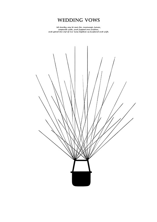 手作り用 ウェディングツリー無料素材データ 風船